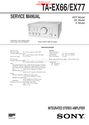 Sony-TAEX66-int-sm 维修电路原理图.pdf