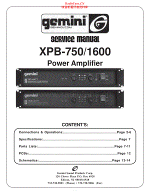 Gemini-XPB750-pwr-sm维修电路原理图.pdf