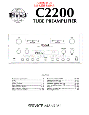 McIntosh-C2200-pre-sm(2) 维修电路原理图.pdf