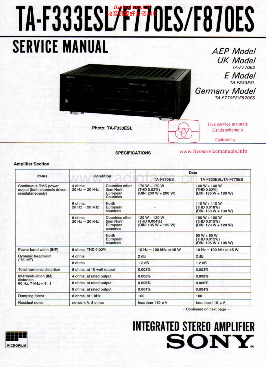 Sony-TAF770ES-int-sm 维修电路原理图.pdf_第1页