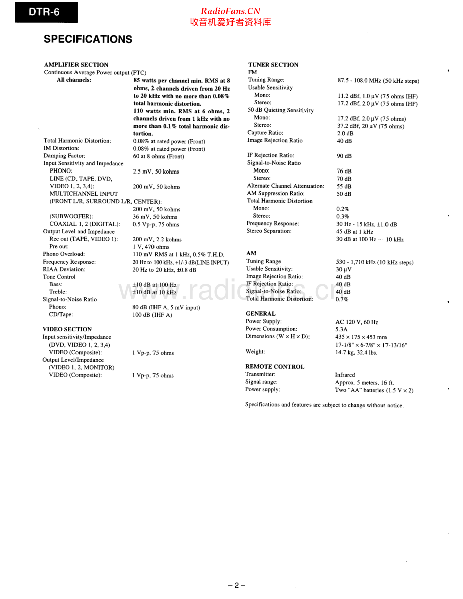 Integra-DTR6-avr-sm 维修电路原理图.pdf_第2页