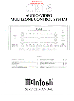 McIntosh-CR16-rem-sm 维修电路原理图.pdf