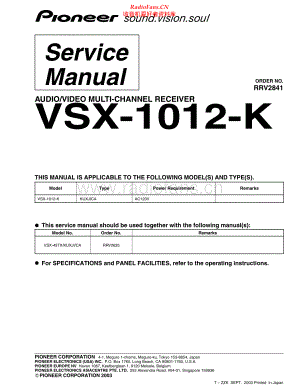 Pioneer-VSX1012K-avr-sm 维修电路原理图.pdf