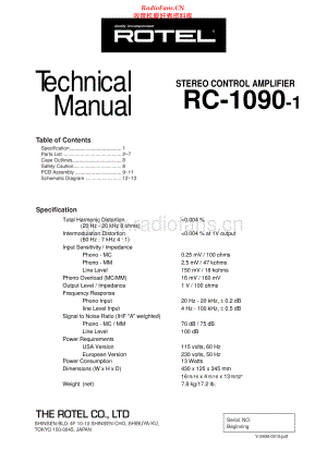 Rotel-RC1090_1-pre-sm 维修电路原理图.pdf