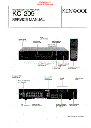 Kenwood-KC209-pre-sm 维修电路原理图.pdf
