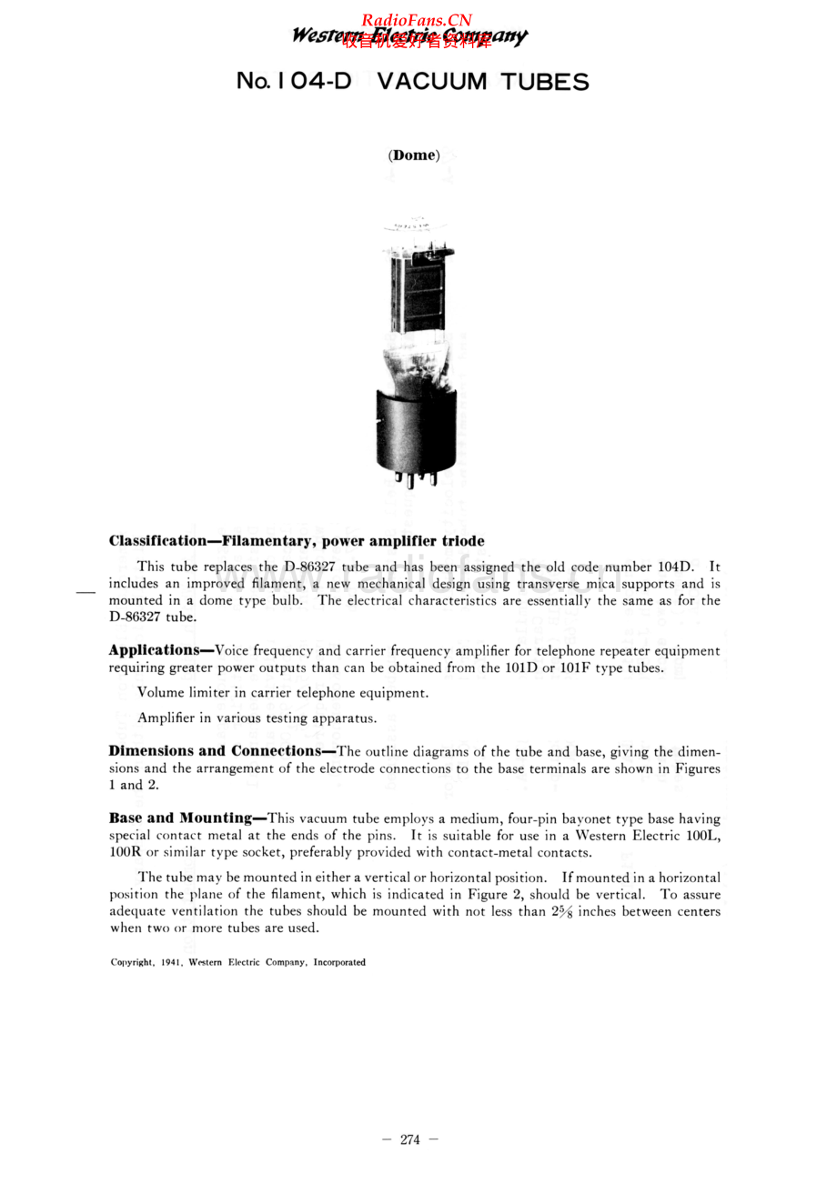 WesternElectric-104D-tubes-sm 维修电路原理图.pdf_第1页