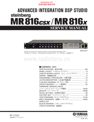 Yamaha-MR816-dsp-sm 维修电路原理图.pdf