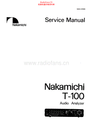 Nakamichi-T100-aa-sm 维修电路原理图.pdf