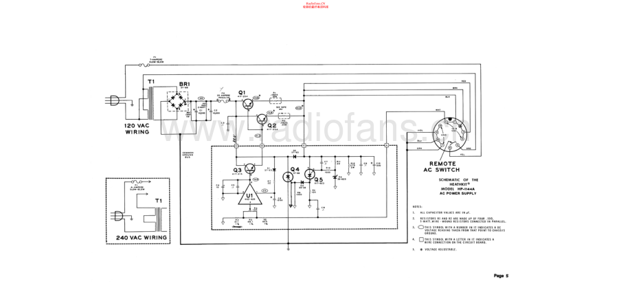 Heathkit-HD1144A-psu-sch 维修电路原理图.pdf_第1页