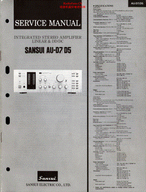 Sansui-AUD5-int-sm 维修电路原理图.pdf
