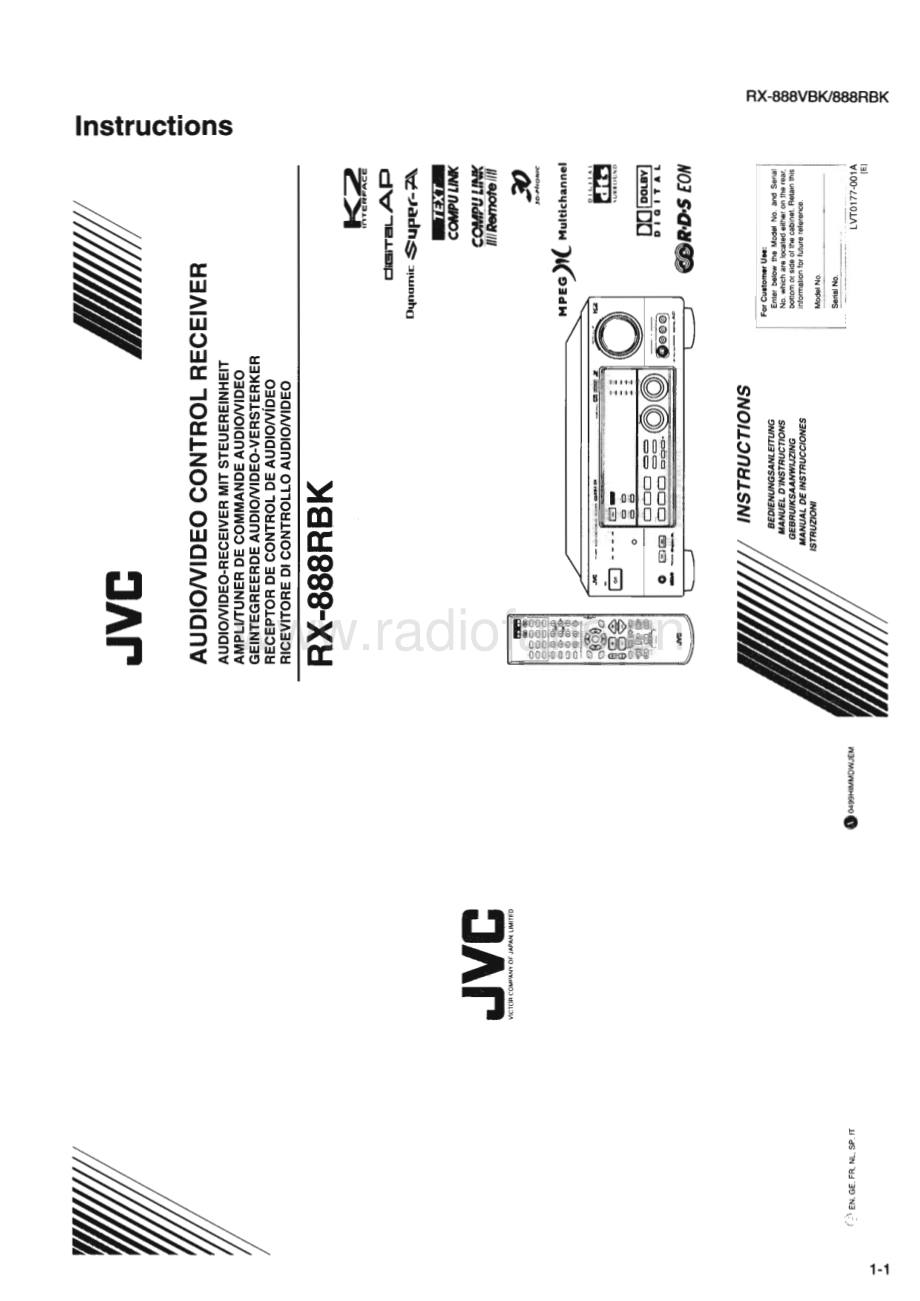 JVC-RX888RBK-avr-sm 维修电路原理图.pdf_第3页