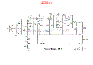 WesternElectric-WE141A-amp-sch 维修电路原理图.pdf