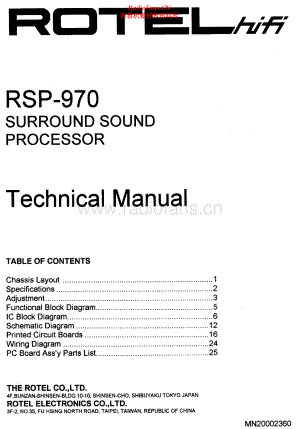 Rotel-RSP970-ssp-sm 维修电路原理图.pdf