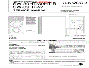 Kenwood-SW39HT-spk-sm 维修电路原理图.pdf