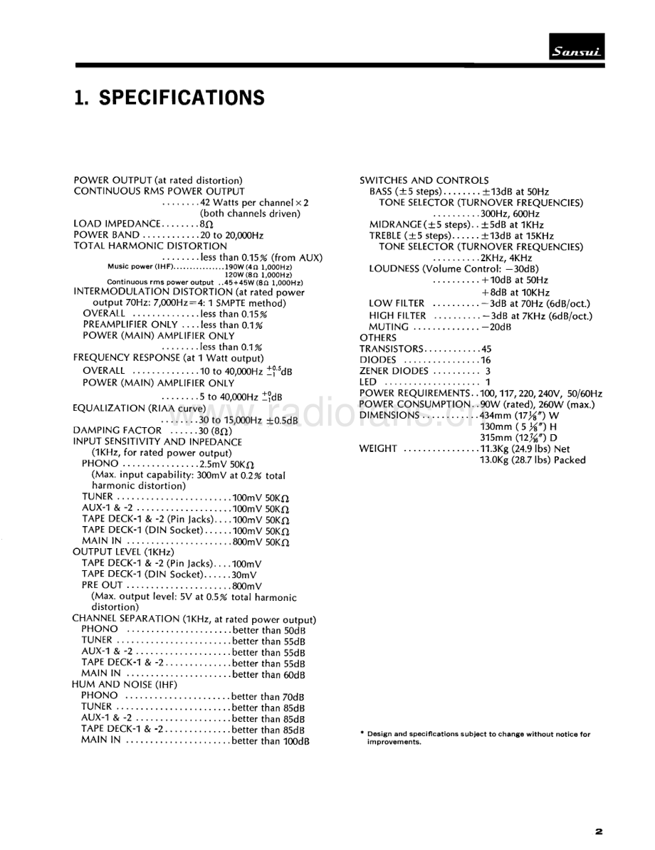 Sansui-AU6600-int-sm 维修电路原理图.pdf_第3页
