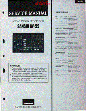 Sansui-AV99-avp-sm 维修电路原理图.pdf