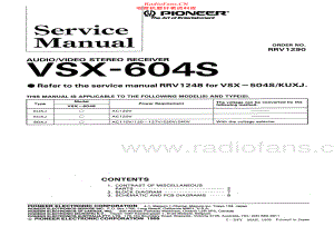 Pioneer-VSX604S-avr-sch 维修电路原理图.pdf
