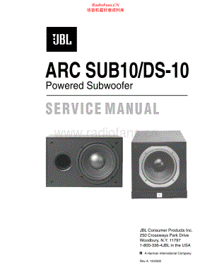 JBL-DS10-sub-sm 维修电路原理图.pdf