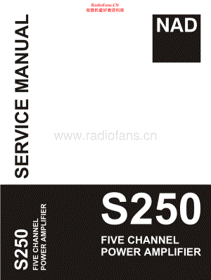 NAD-S250-pwr-sm 维修电路原理图.pdf