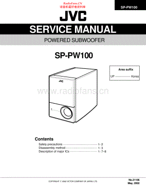 JVC-SPPW100-sub-sm 维修电路原理图.pdf