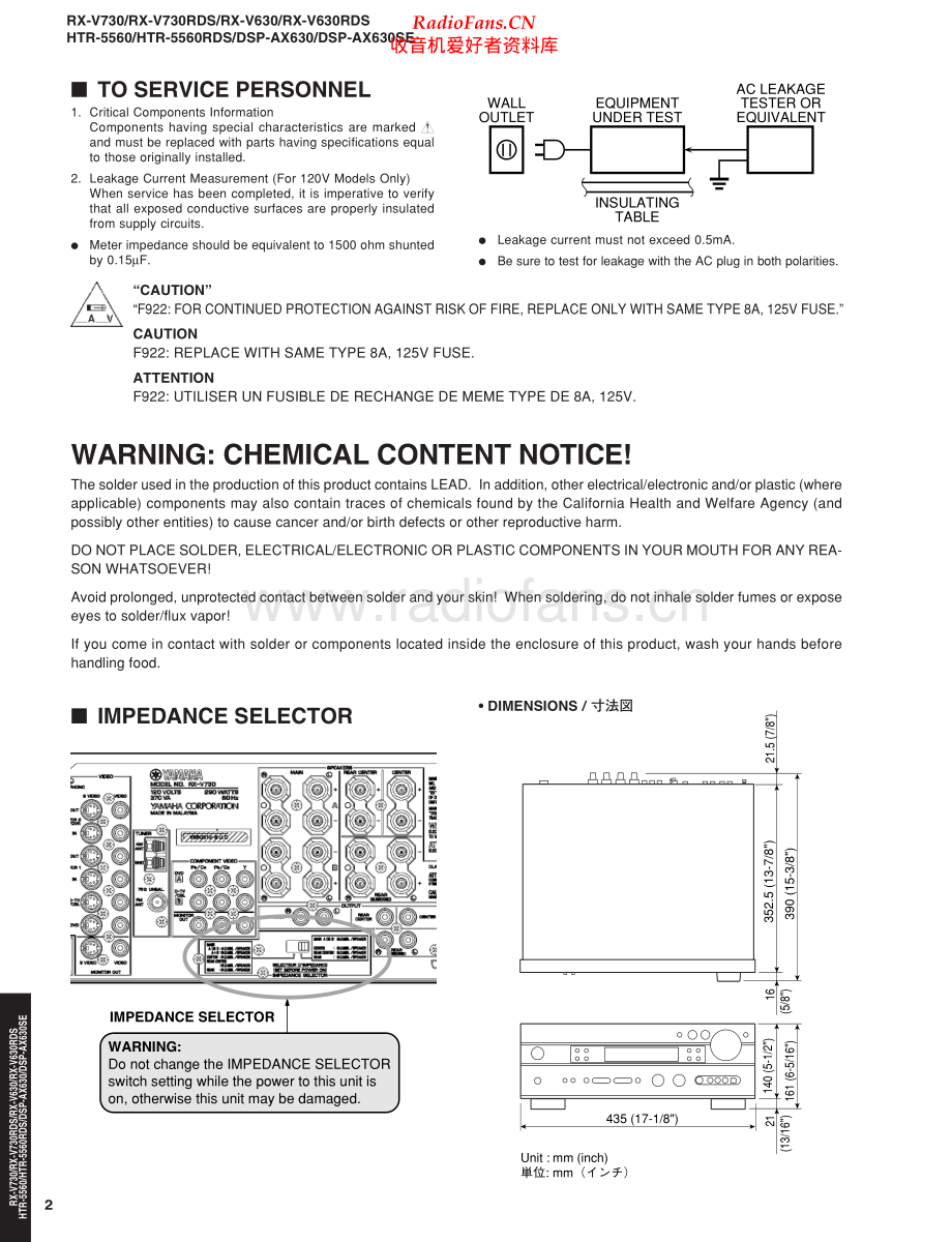 Yamaha-HTR556RDS-avr-sm 维修电路原理图.pdf_第2页
