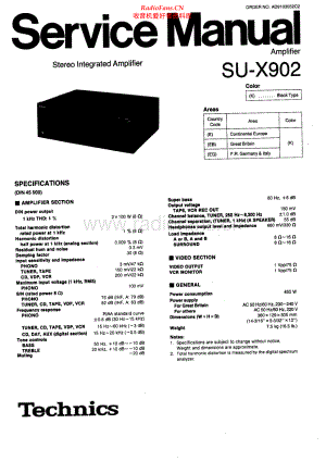 Technics-SUX902-int-sm 维修电路原理图.pdf