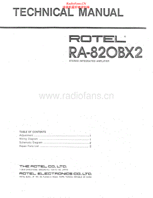 Rotel-RA820BX2-int-sm 维修电路原理图.pdf