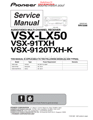 Pioneer-VSX91THX-avr-sm 维修电路原理图.pdf