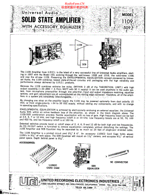 JBL-1109-pre-sch 维修电路原理图.pdf