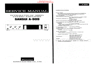 Sansui-A909-int-sm 维修电路原理图.pdf