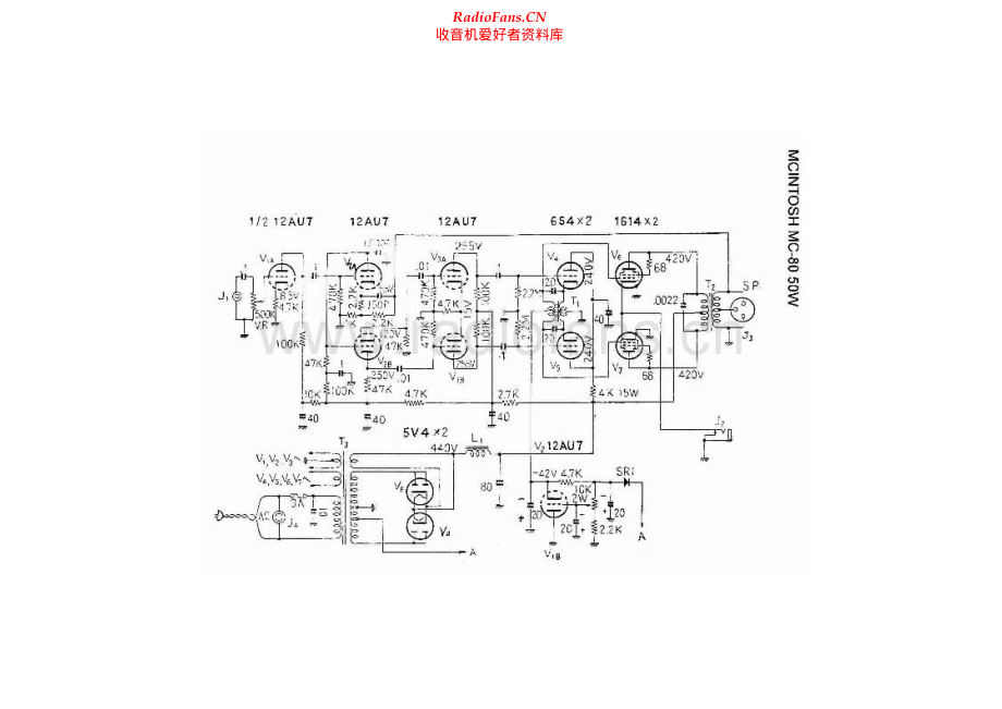 McIntosh-MC80-pwr-sch 维修电路原理图.pdf_第1页