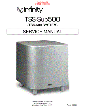 Infinity-TSS500-sub-sm 维修电路原理图.pdf