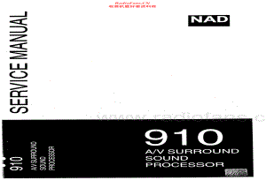 NAD-910-avr-sm 维修电路原理图.pdf