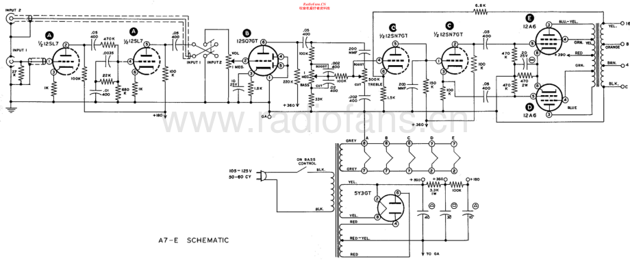 Heathkit-A7E-pwr-sch 维修电路原理图.pdf_第1页