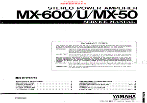 Yamaha-MX600-pwr-sm 维修电路原理图.pdf