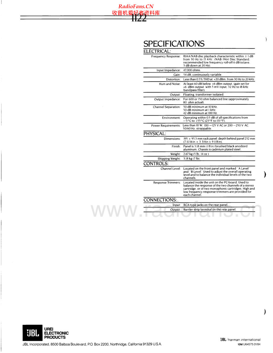 JBL-1122-pre-sch 维修电路原理图.pdf_第2页