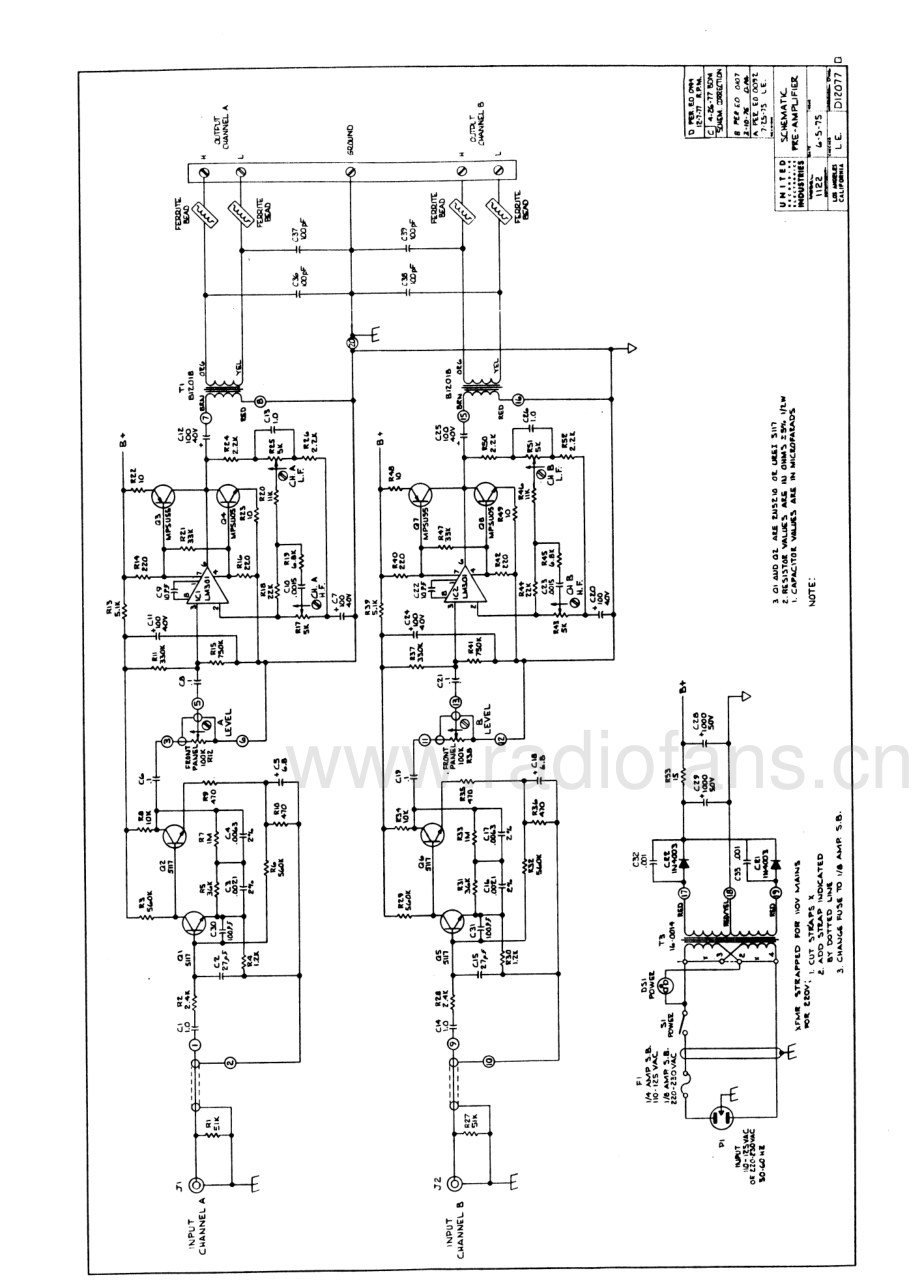 JBL-1122-pre-sch 维修电路原理图.pdf_第3页