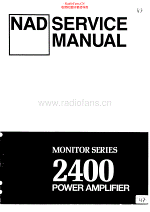 NAD-2400-pwr-sm 维修电路原理图.pdf