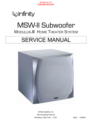 Infinity-MSW_II-sub-sm 维修电路原理图.pdf