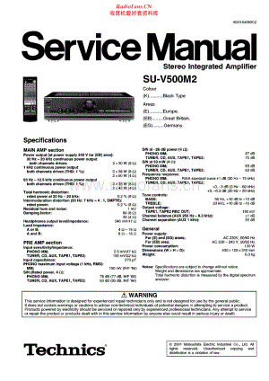 Technics-SUV500M2-int-sm(1) 维修电路原理图.pdf