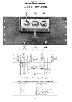 WesternElectric-70A-amp-sch 维修电路原理图.pdf