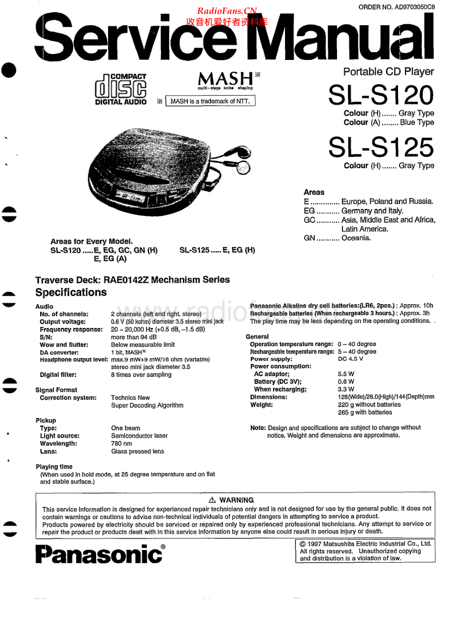 Technics-SLS125-dm-sm(1) 维修电路原理图.pdf_第1页
