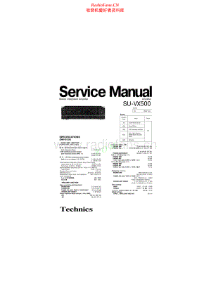 Technics-SUVX500-int-sm(1) 维修电路原理图.pdf