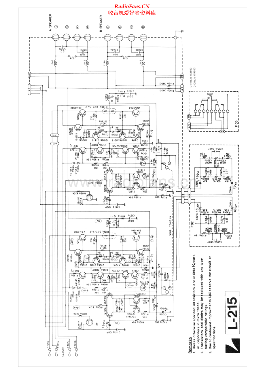 Luxman-L215-int-sch 维修电路原理图.pdf_第1页