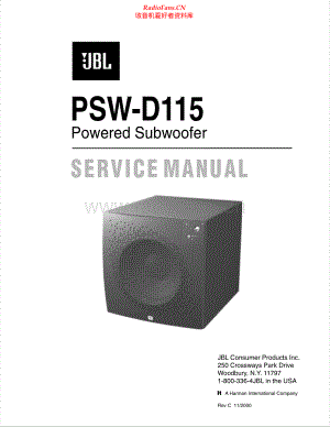 JBL-PSWD115-sub-sm 维修电路原理图.pdf