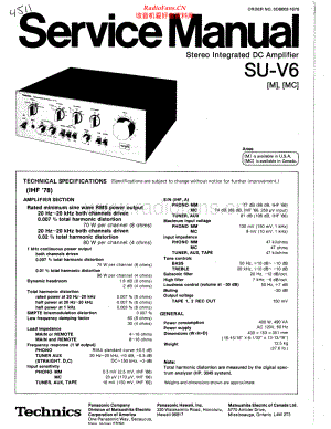 Technics-SUV6-int-sm(1) 维修电路原理图.pdf