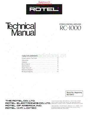 Rotel-RC1000-pre-sm 维修电路原理图.pdf