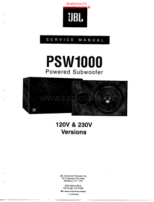 JBL-PSW1000-sub-sm 维修电路原理图.pdf