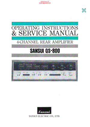 Sansui-QS800-pwr-sm 维修电路原理图.pdf