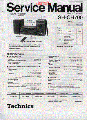 Technics-SHCH700-sp-sm 维修电路原理图.pdf
